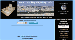 Desktop Screenshot of lastdaysmystery.info